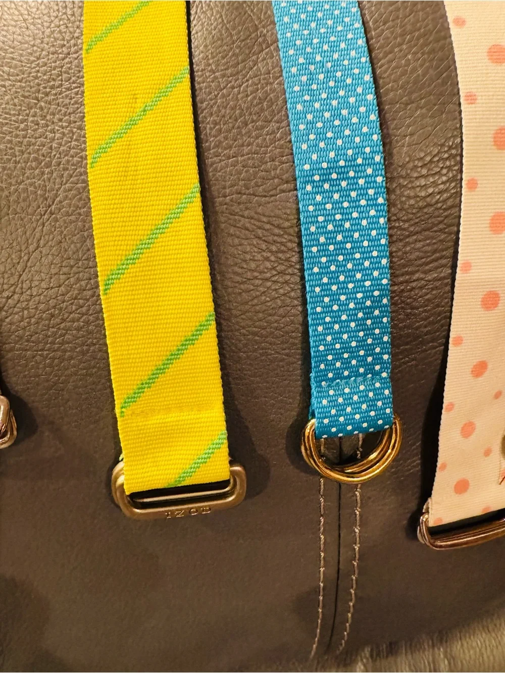 11 Polka Dot and Solid RibbonBelts Vintage - Multicolor
